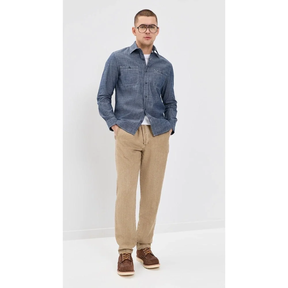 Taylor Stitch The Foundry Shirt Size 42 L Preppy kk06 - Picture 4 of 9